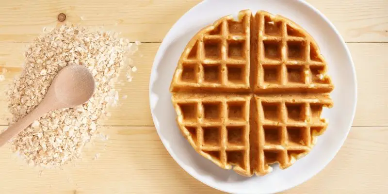 Easy vegan protein waffles | Recipe card
