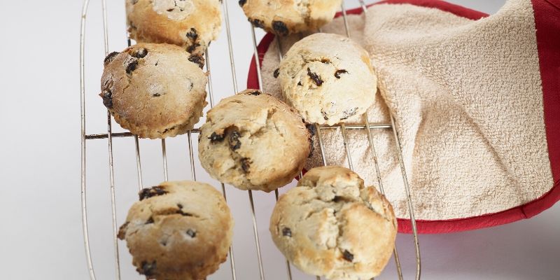 Easy keto blueberry scones | Recipe card